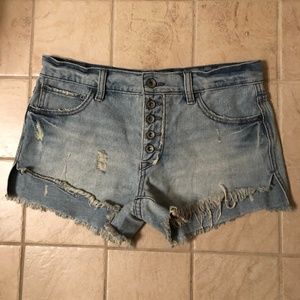 Free People Jean Shorts